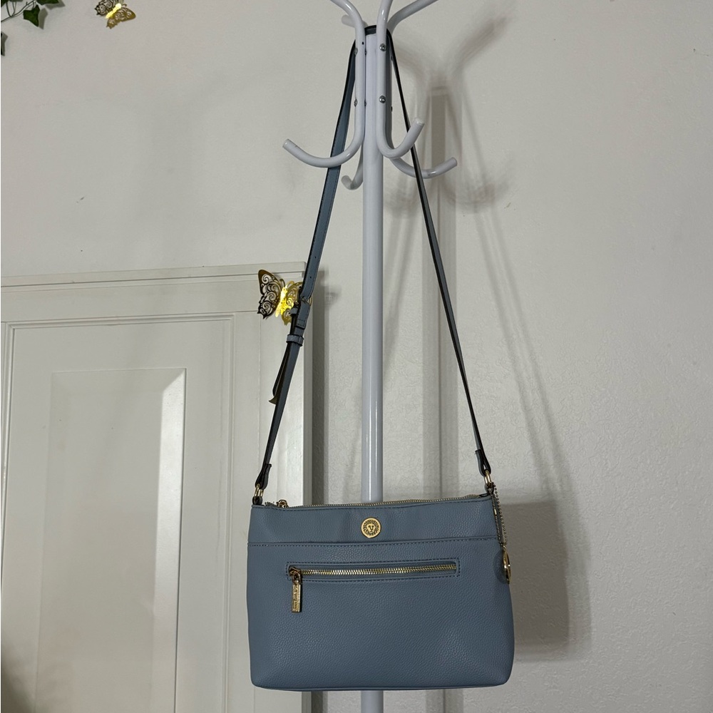 Anne Klein Sky Blue Crossbody Bag